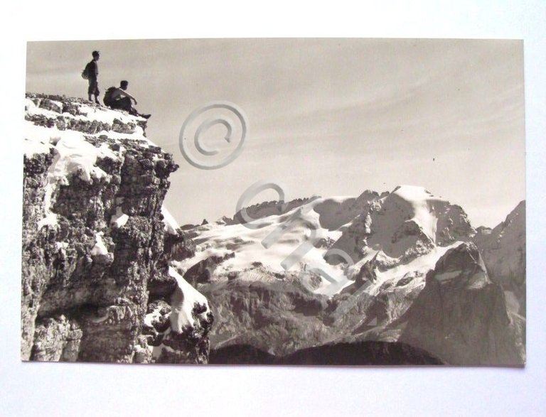 Cartolina La Marmolada - Panorama 1950 ca | Immagine Gallery 2
