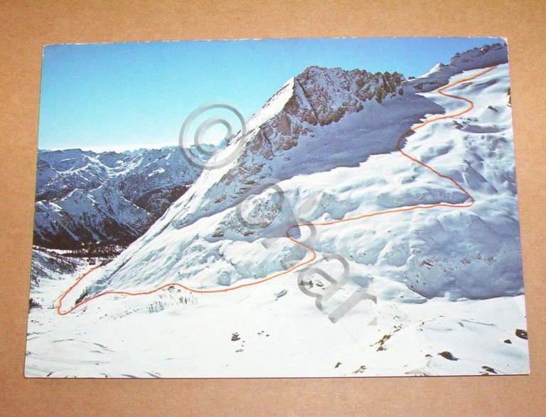 Cartolina La Marmolada - Pista Bellunese 1979