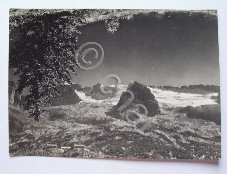 Cartolina La Marmolada vista nel Lago di Fedaia 1960 ca
