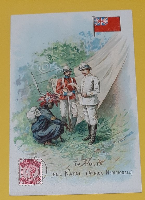 Cartolina La Posta nel Natal ( Africa Meridionale ) - …