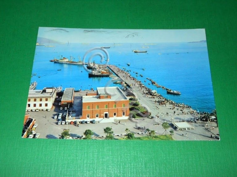 Cartolina La Spezia - Capitaneria e Molo Italia 1975