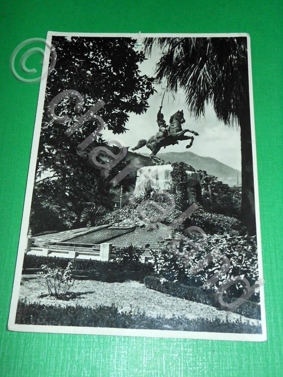 Cartolina La Spezia - Monumento a Garibaldi 1948 ca