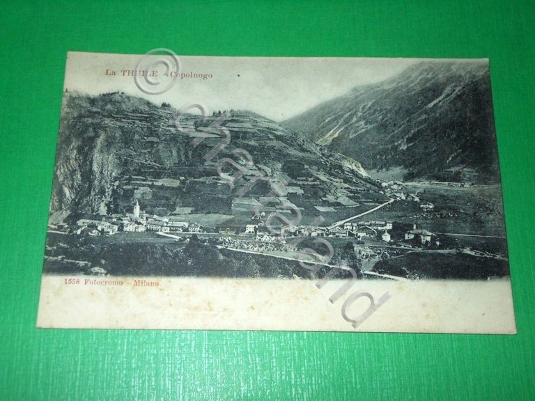 Cartolina La Thuile - Capoluogo 1910 ca