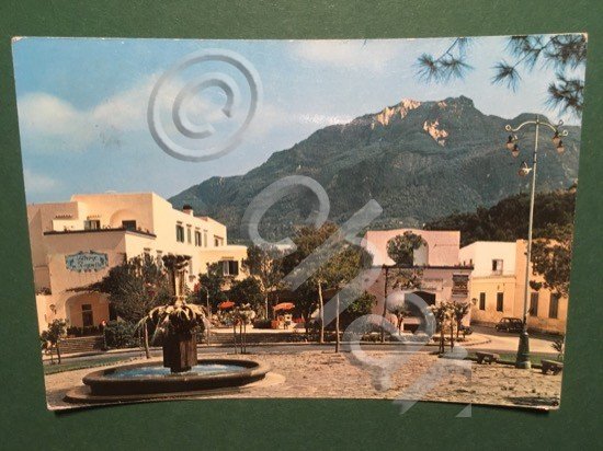 Cartolina Lacco Ameno - Piazza S.Restituta e Hotel "La Reginella" …