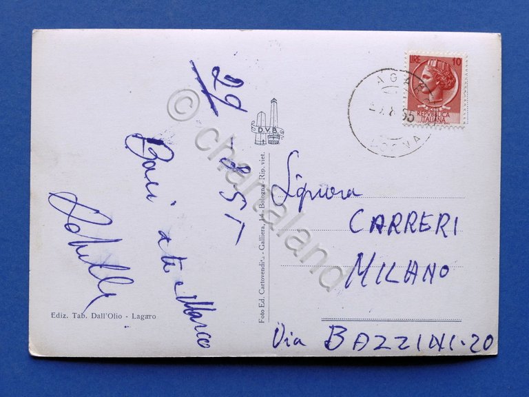 Cartolina Lagaro - Panorama - 1955