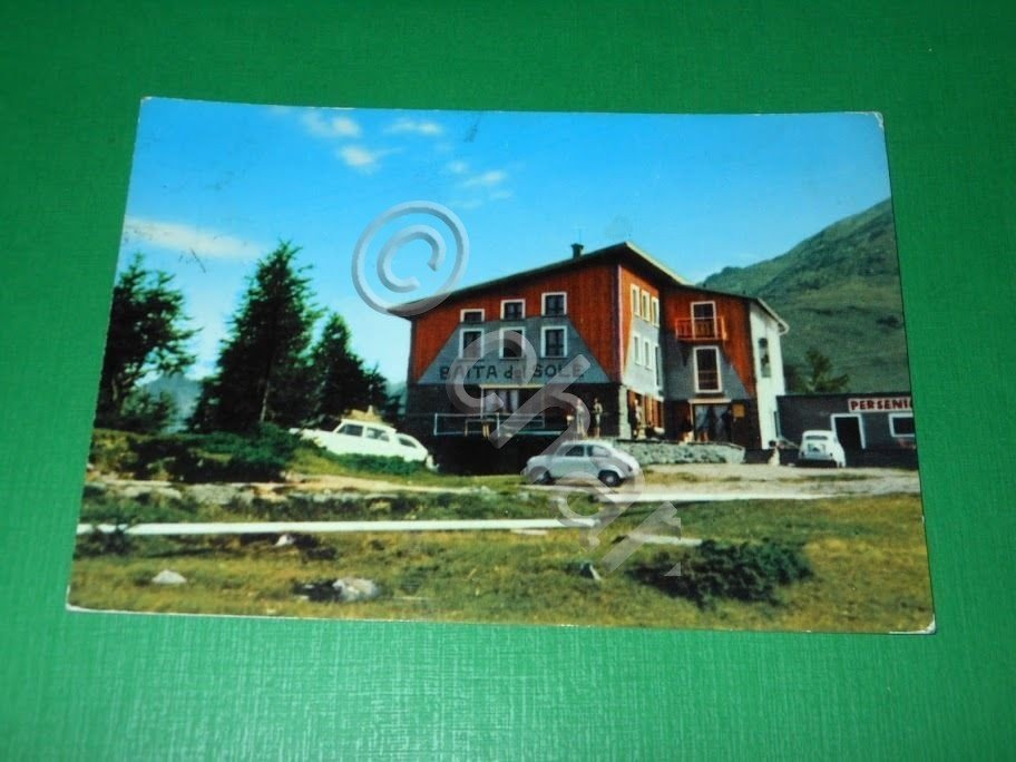 Cartolina Lago Azzurro - Motta ( Madesimo ) - Baita …