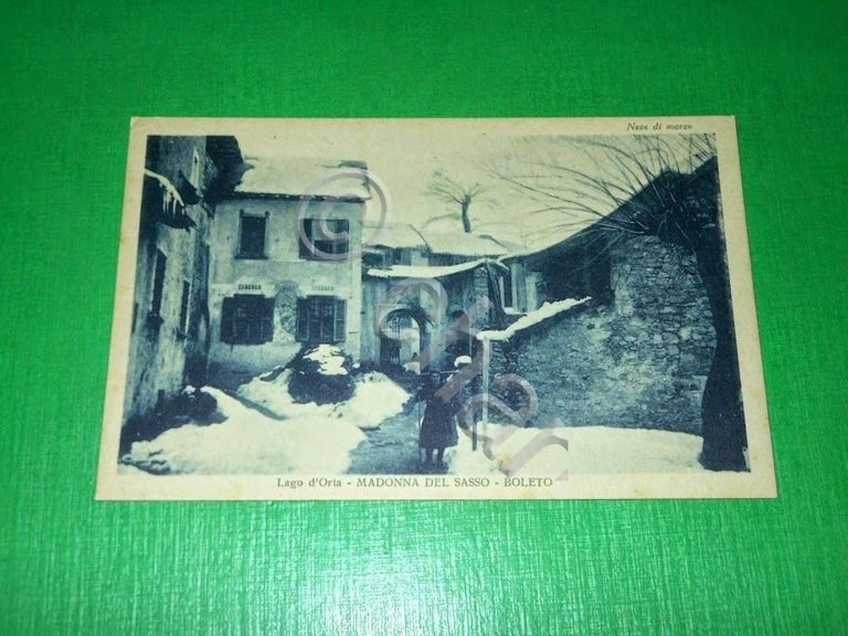 Cartolina Lago d' Orta - Madonna del Sasso - Boleto …