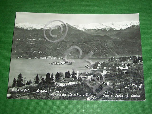 Cartolina Lago d' Orta - Panorama Lortallo - Vaciago - …