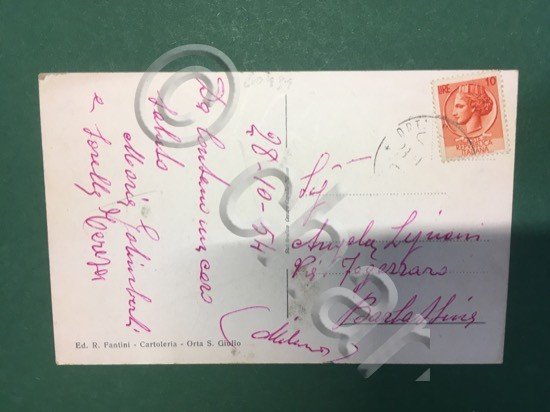 Cartolina Lago D'Orta - Villa Pia E Santuario Della Bocciola …