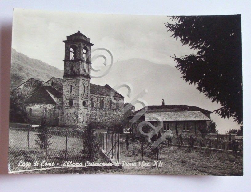 Cartolina Lago di Como - Abbazia di Piona 1964.