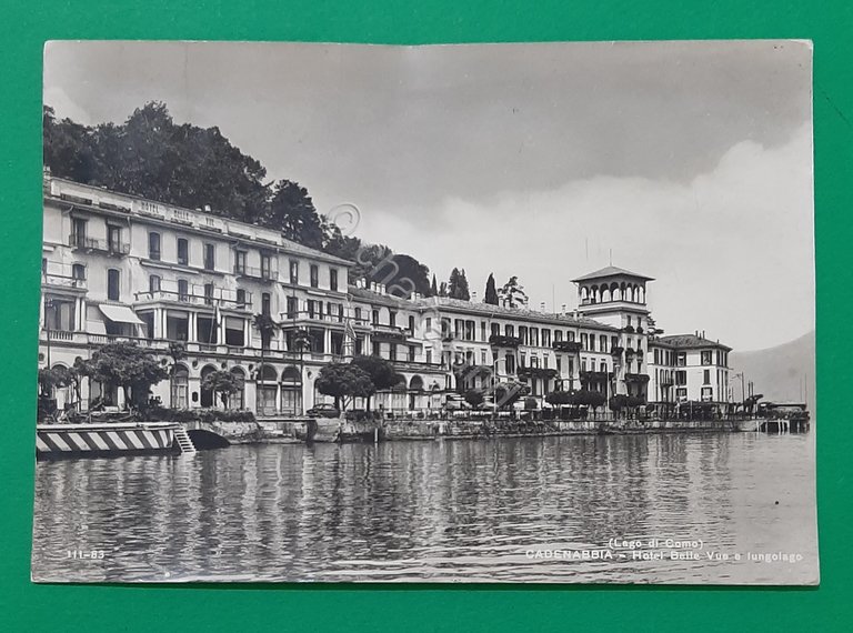 Cartolina Lago di Como - Cadenabbia - Hotel Belle Vue …