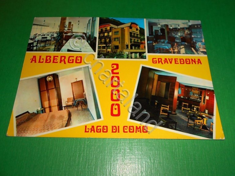 Cartolina Lago di Como - Gravedona - Albergo 2000 - …