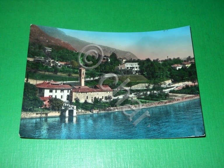 Cartolina Lago di Como - Ospedaletti col Campanile 1961