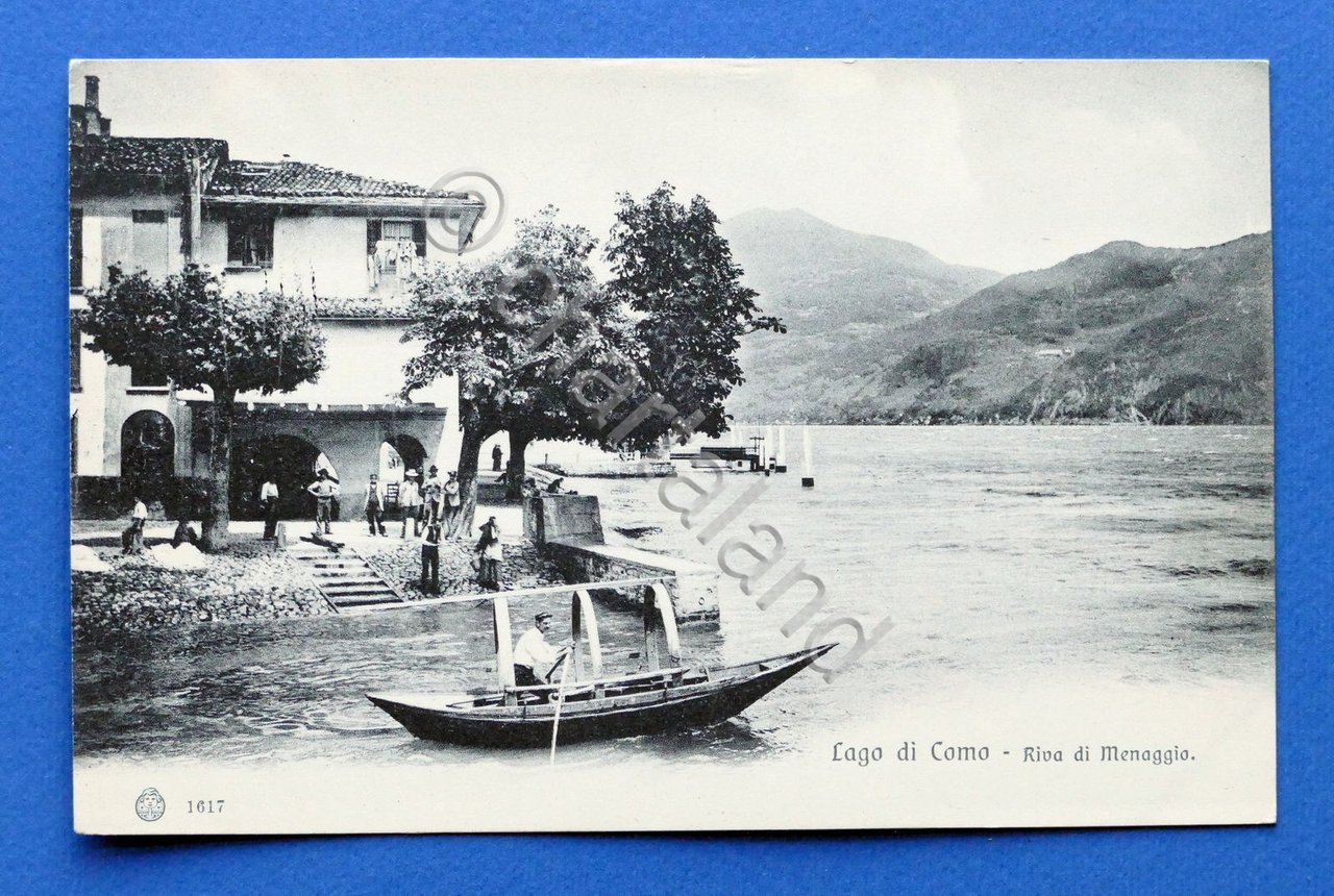 Cartolina Lago di Como - Riva di Menaggio - 1915 …