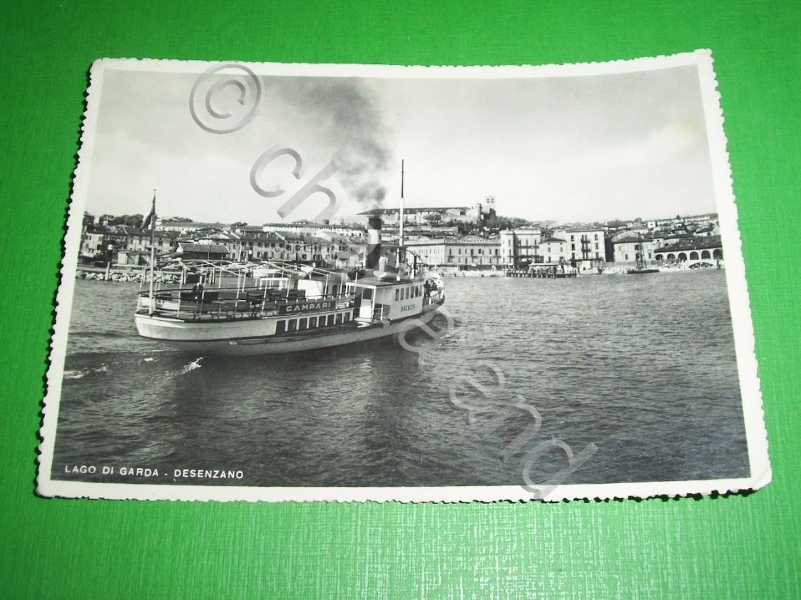 Cartolina Lago di Garda - Desenzano - Scorcio panoramico 1945 …