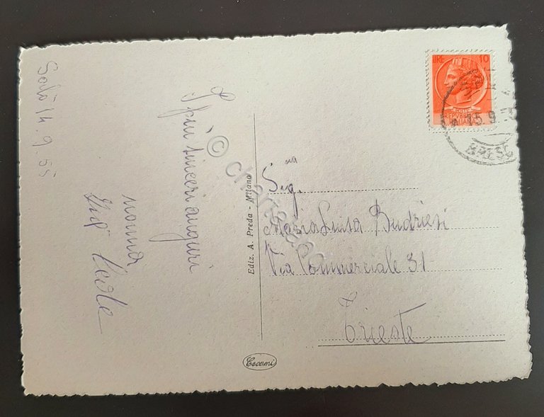 Cartolina Lago di Garda - Gardone Riviera - 1955