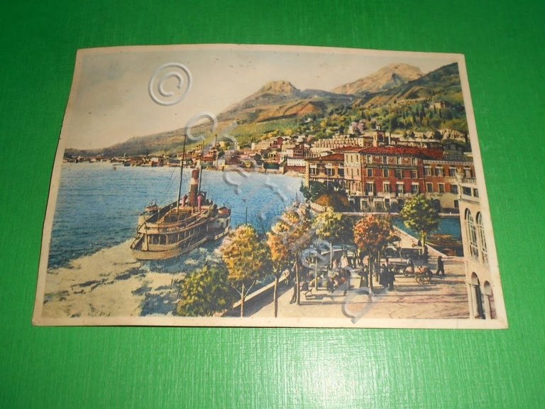 Cartolina Lago di Garda - Gargnano 1940 ca.