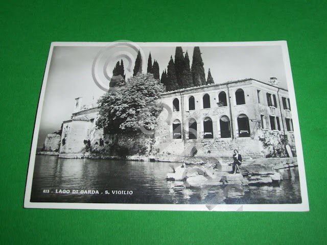 Cartolina Lago di Garda - S. Vigilio 1947.