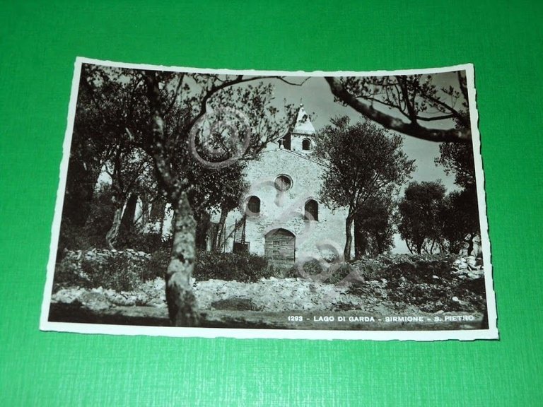 Cartolina Lago di Garda - Sirmione - S. Pietro 1941