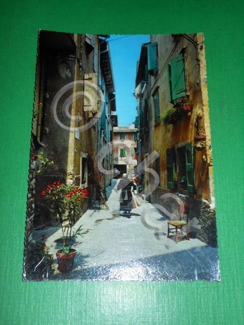 Cartolina Lago di Garda - Strada caratteristica 1965 ca