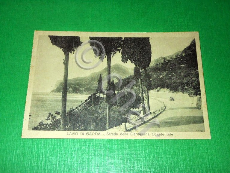 Cartolina Lago di Garda - Strada della Gardesana Occidentale 1930 …