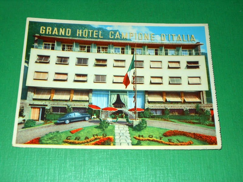 Cartolina Lago di Lugano - Grand Hotel Campione d' Italia …
