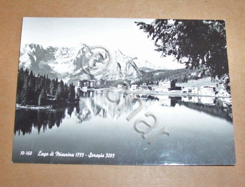 Cartolina Lago di Misurina - Sorapis - Panorama 1967