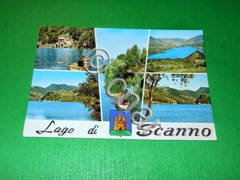 Cartolina Lago di Scanno ( L'Aquila ) - Vedute diverse …