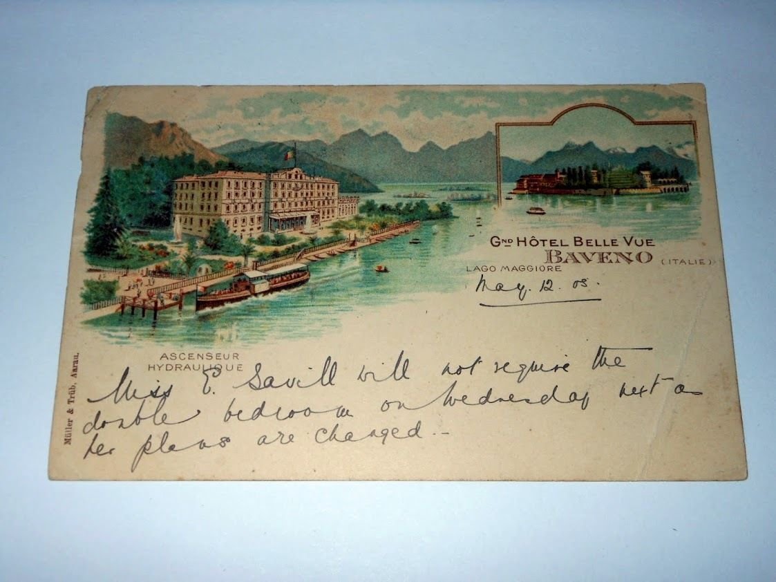 Cartolina Lago Maggiore - Baveno - Grand Hotel Bella Vista …