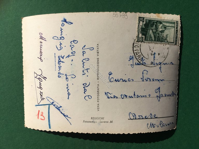 Cartolina Lago Maggiore - Belgirate - 1953