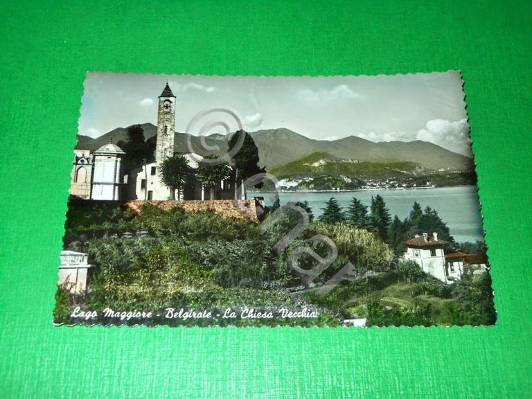 Cartolina Lago Maggiore - Belgirate - La Chiesa Vecchia 1955 … | Immagine Gallery 2