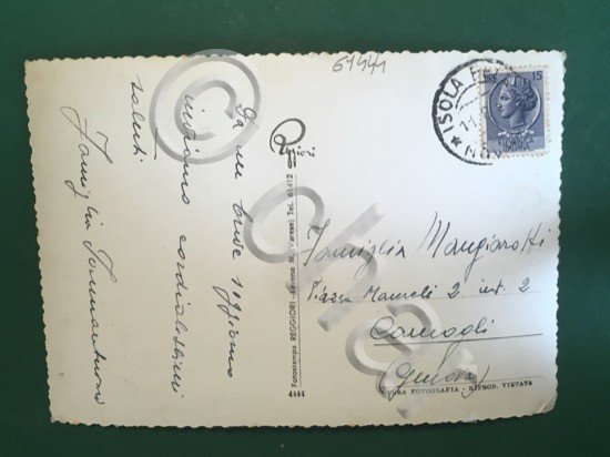 Cartolina Lago Maggiore - Isola Pescatori - 1959 | Immagine Gallery 4