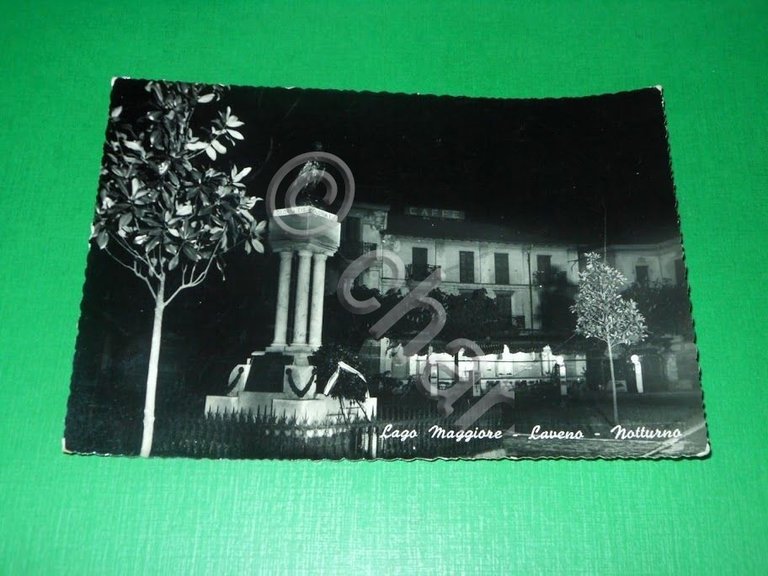 Cartolina Lago Maggiore - Laveno - Notturno 1955 | Immagine Gallery 2