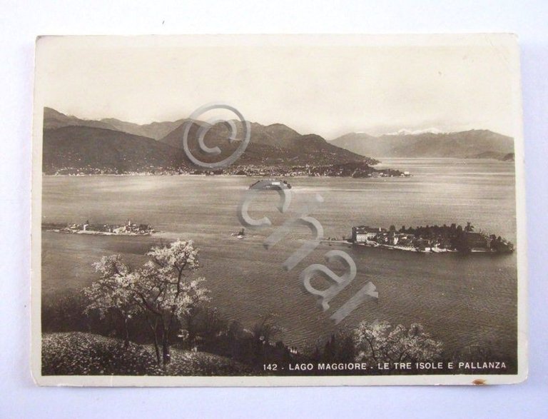 Cartolina Lago Maggiore - Le tre Isole e Pallanza 1943 | Immagine Gallery 2