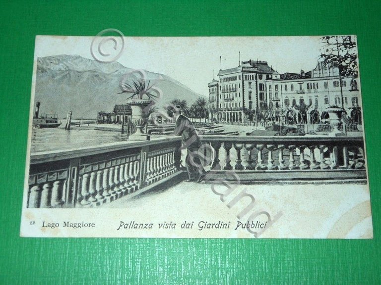 Cartolina Lago Maggiore - Pallanza vista dai Giardini Pubblici 1910 …