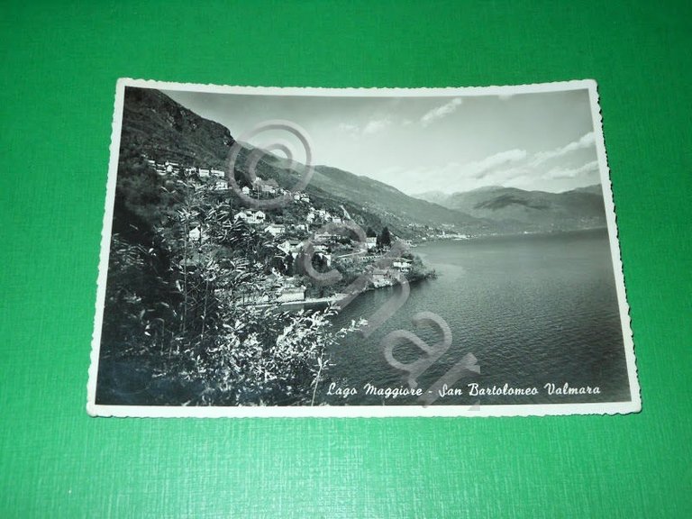 Cartolina Lago Maggiore - San Bartolomeo Valmara 1945 ca