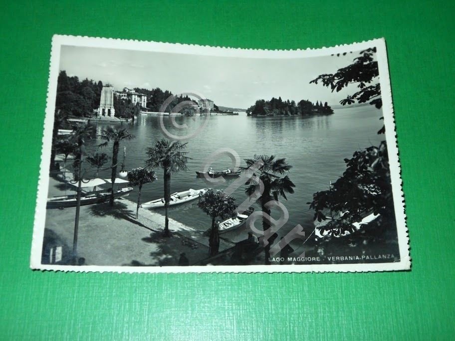 Cartolina Lago Maggiore - Verbania Pallanza 1957.