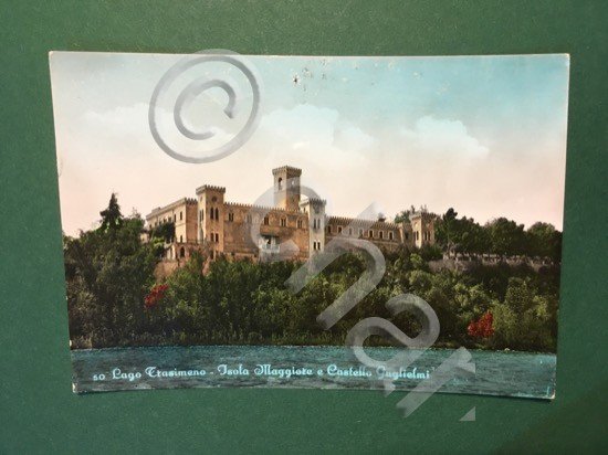 Cartolina Lago Trasimeno - Isola Maggiore E Castello Guglielmi - …