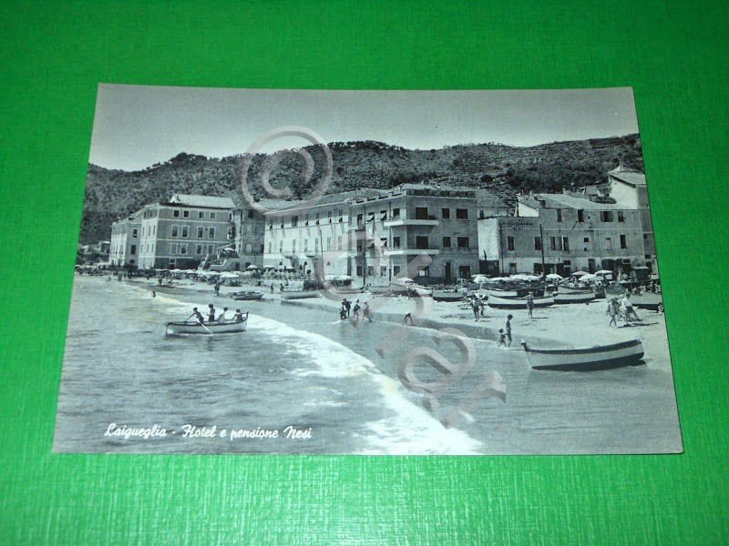 Cartolina Laigueglia - Hotel e pensione Nesi 1950 ca.