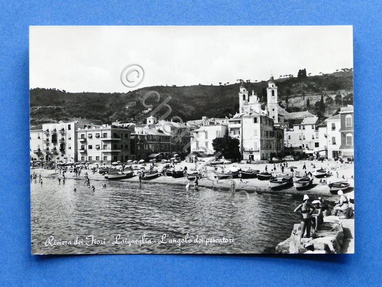 Cartolina Laigueglia - L'angolo dei pescatori - 1964.