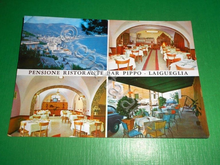 Cartolina Laigueglia - Pensione Ristorante Bar Pippo 1969