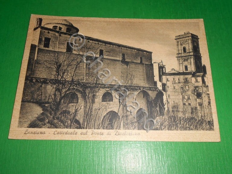 Cartolina Lanciano - Cattedrale sul Ponte di Diocleziano 1940 ca