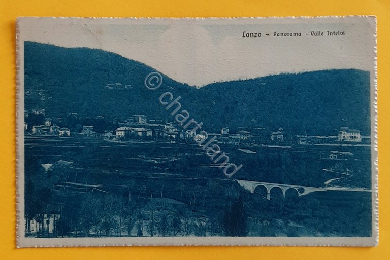 Cartolina Lanzo - Panorama - Valle Intelvi - 1922
