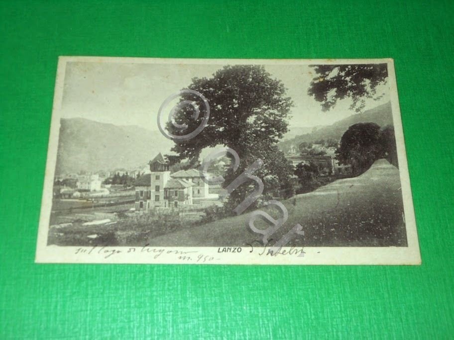 Cartolina Lanzo Intelvi - Scorcio panoramico 1928.