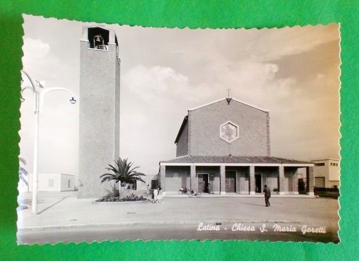 Cartolina Latina - Chiesa S. Maria Goretti - 1961.