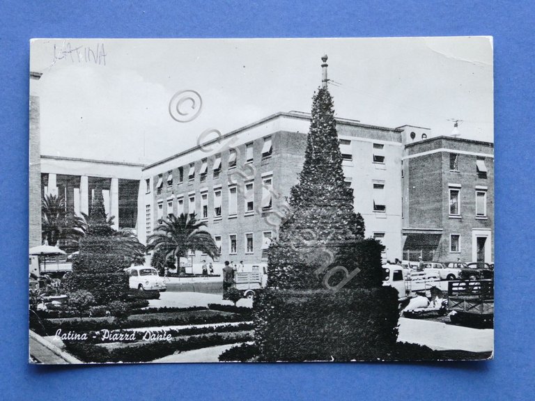 Cartolina Latina - Piazza Dante - 1964