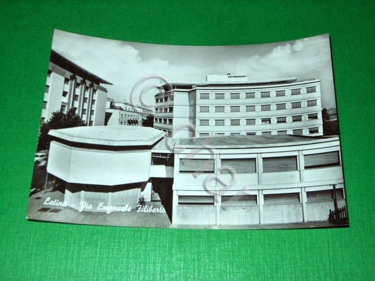 Cartolina Latina - Via Emanuele Filiberto 1960 ca