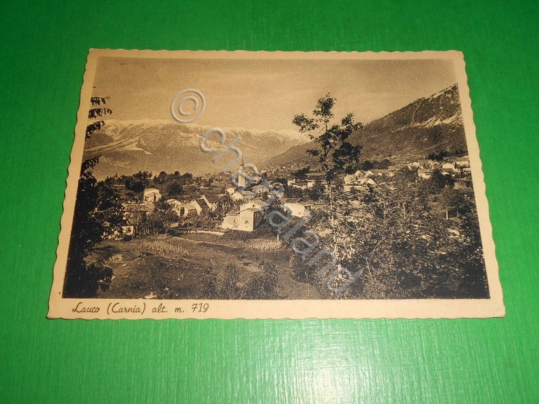 Cartolina Lauco ( Carnia ) - Panorama 1951