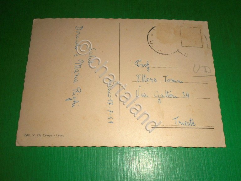 Cartolina Lauco ( Carnia ) - Panorama 1951