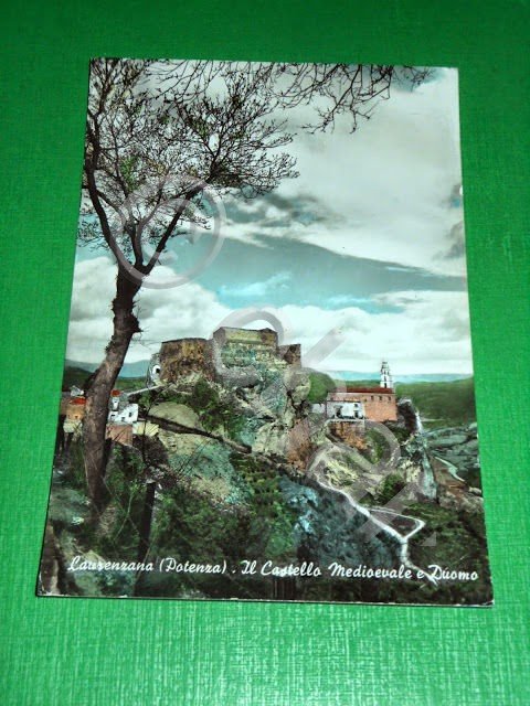 Cartolina Laurenzana ( Potenza ) - Castello Medioevale e Duomo … | Immagine Gallery 2